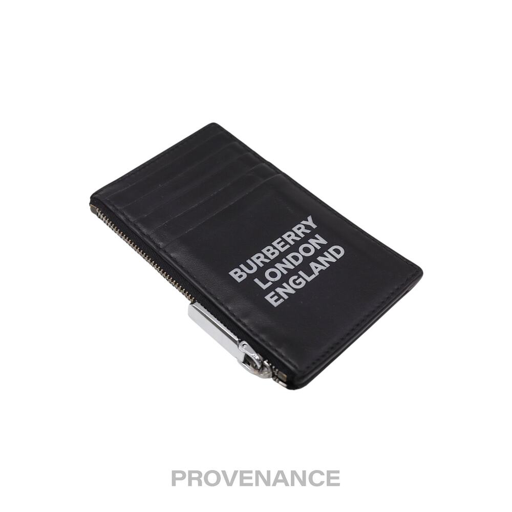 🔴 BURBERRY LONDON ENGLAND Zip Card Holder Wallet - Black - Picture 4 of 9